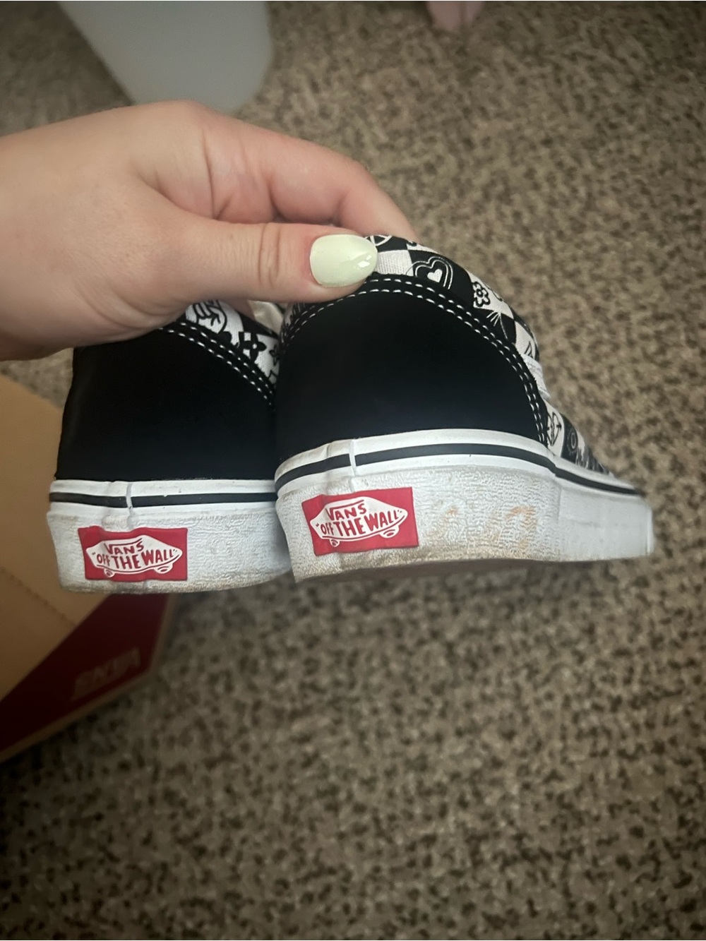 Vans Black & White Graphic Old Skool Sneakers - Picture 8 of 8